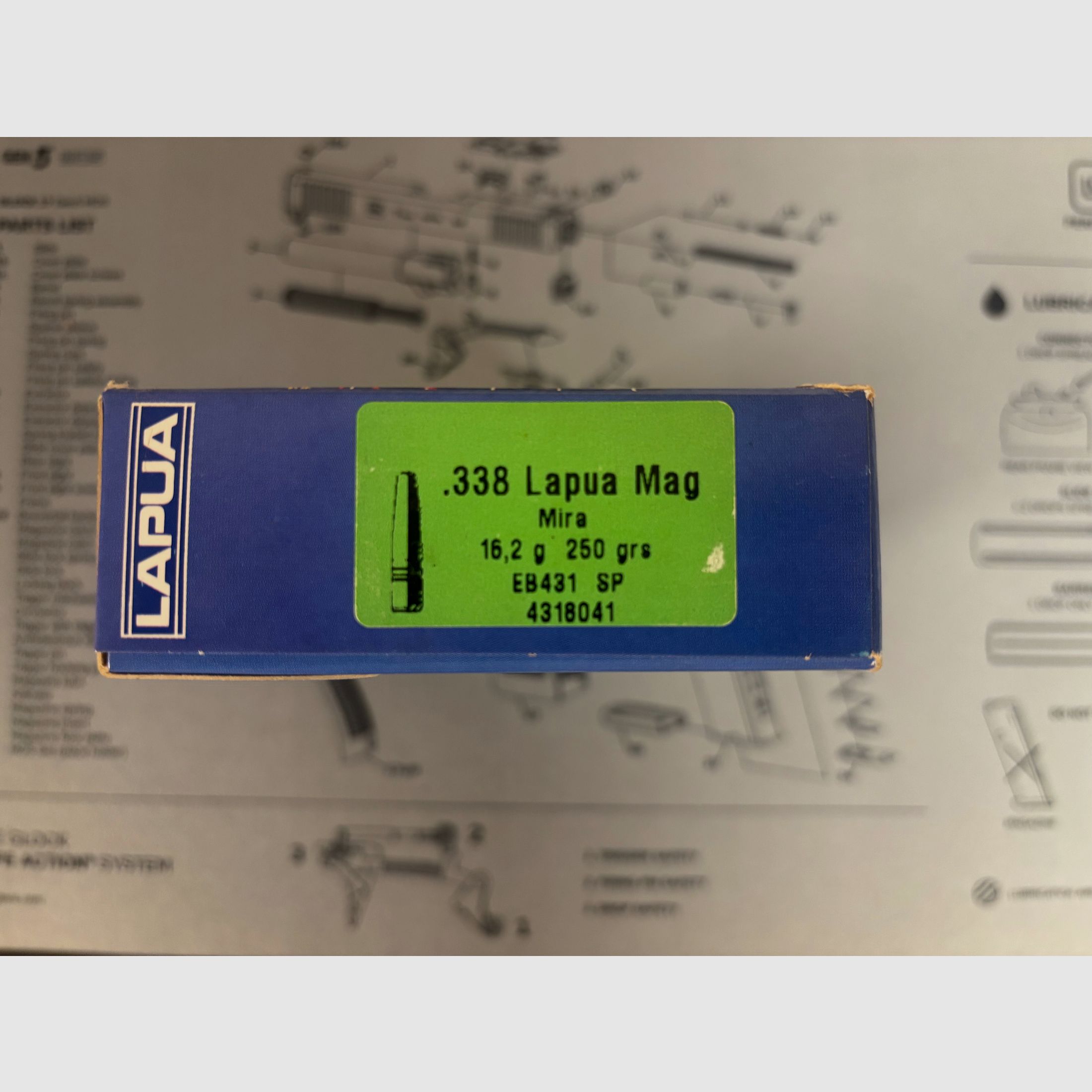 .338 Lapua Magnum Munition 16,2g 250grs