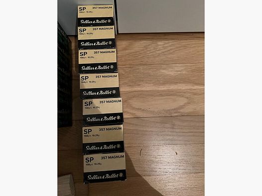 350 Schuß (7 Packungen) 357 Magnum 158 Grain Sellier&Bellot