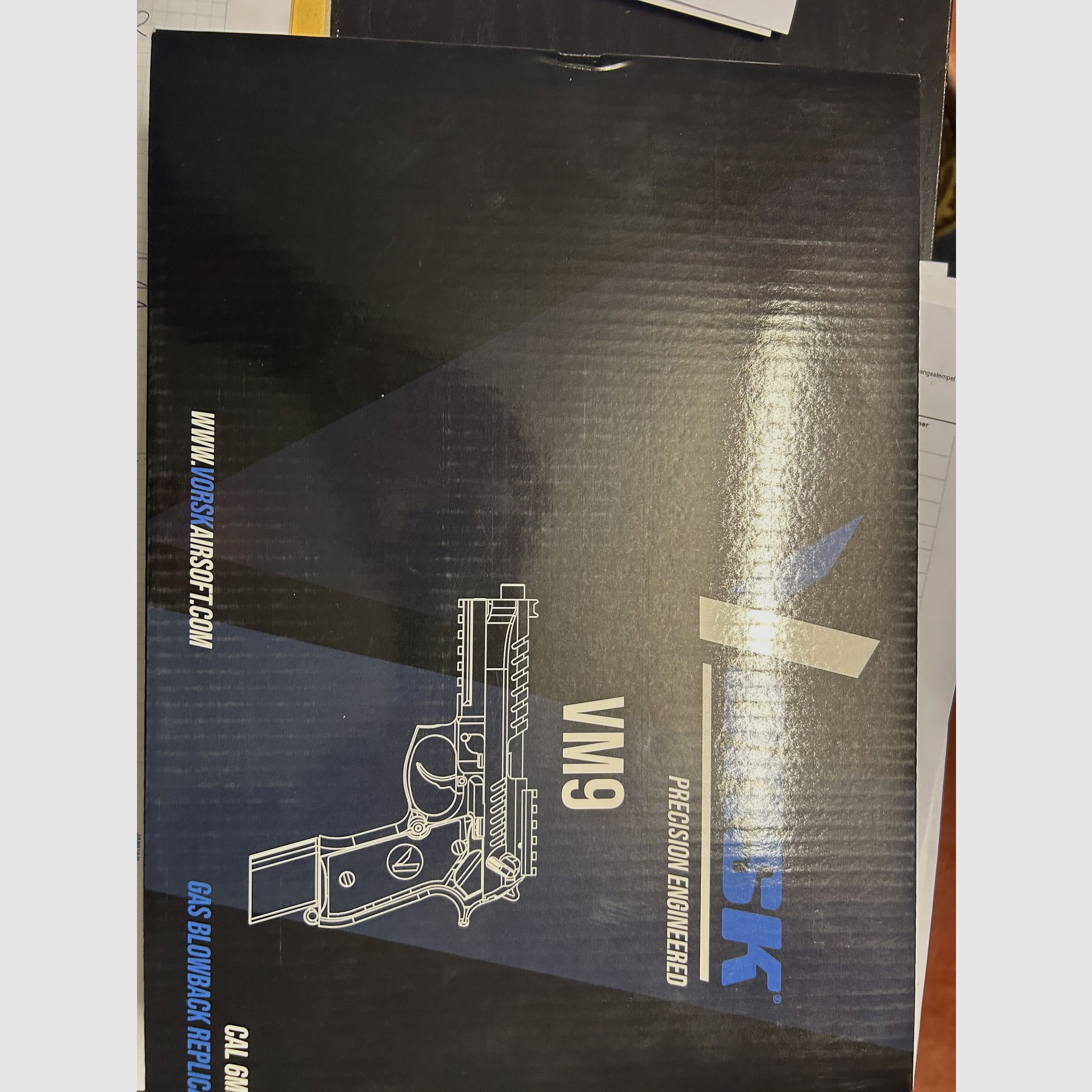 Vorsk VM9 Terre Sombre Airsoft GBB incl. Gaz 2x comme neuf