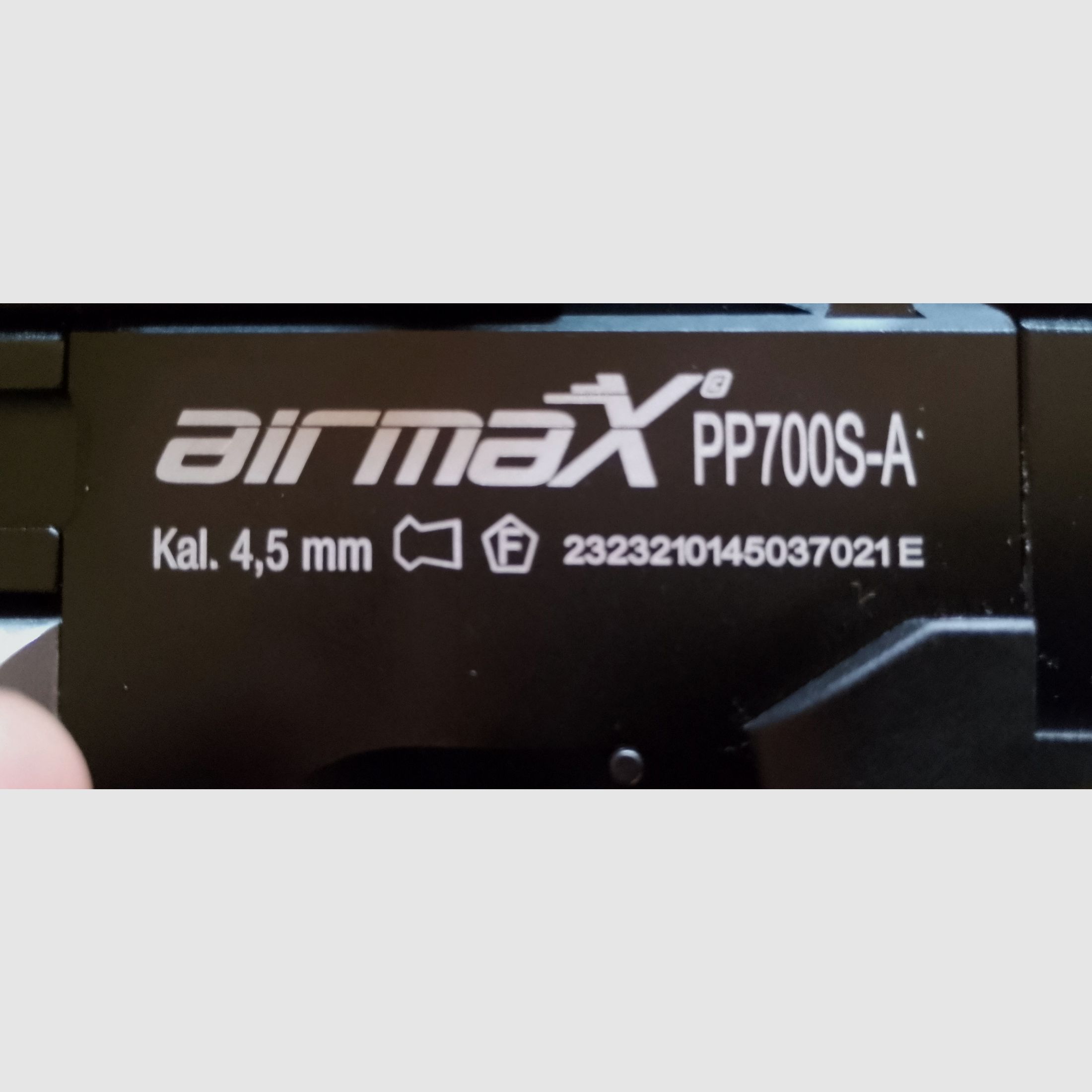 AirmaX PP700S-A pistola de aire comprimido calibre 4,5 mm Diabolo (P18)