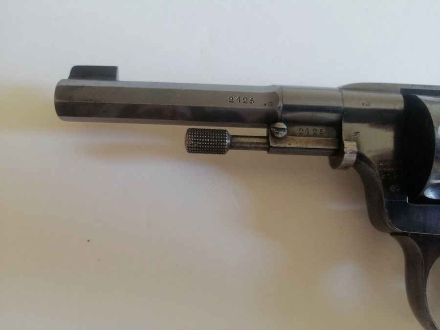 Wunderschöner schwedischer Revolver 1887 – seltene erste Fertigung Nagant – Mono-Seriennummer – Hervorragender Zustand, Bild 13 von 30