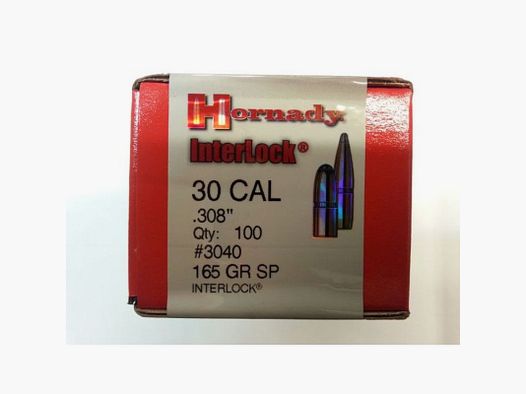 HORNADY Geschosse C30 GR 165 SP