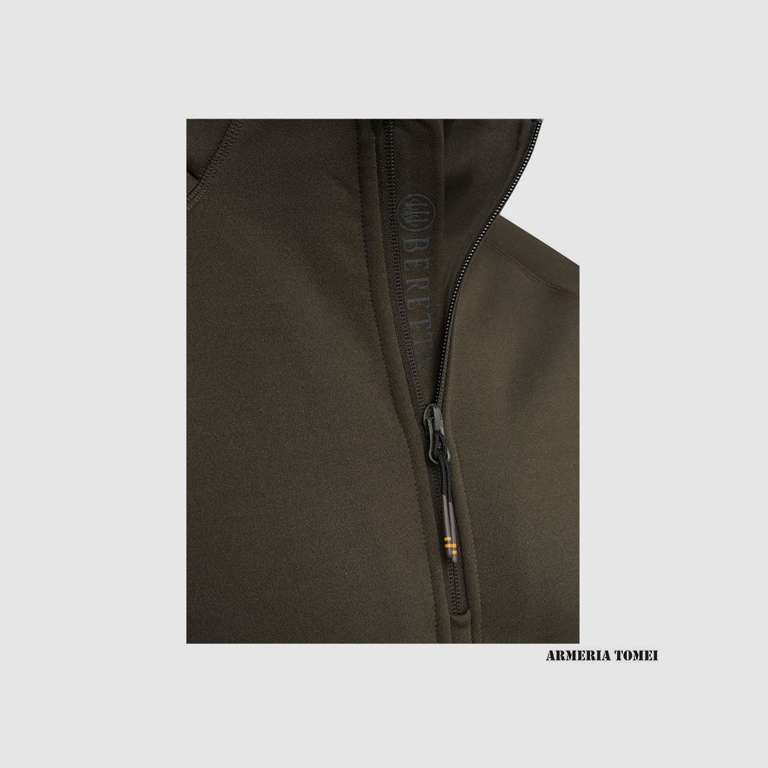 PILE – BERETTA – STRETCH TECH HALF ZIP FLEECE Green Moss, image 4 of 5
