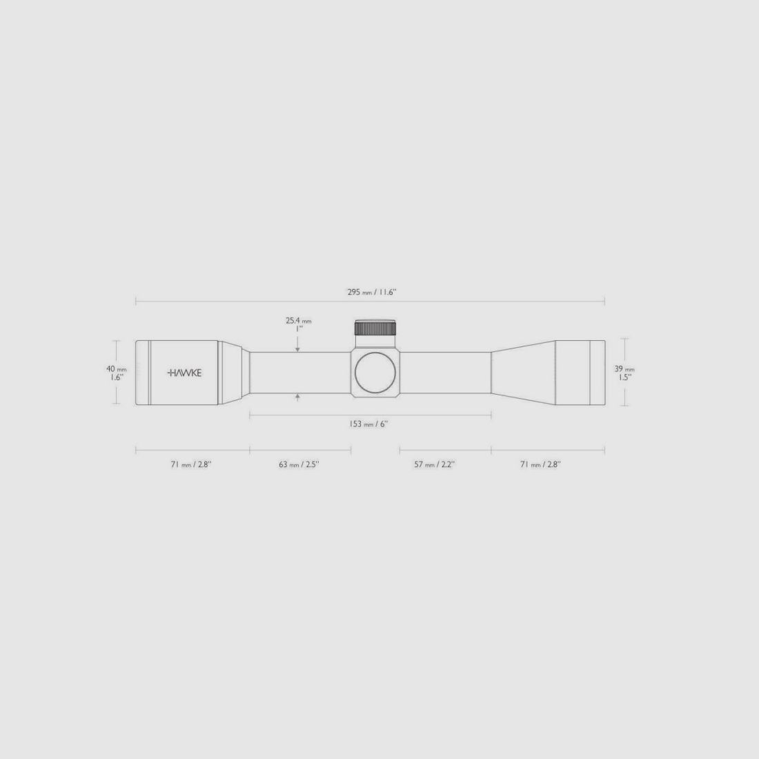 HAWKE FAST MOUNT 4X32 MIL DOT, Bild 6 von 7