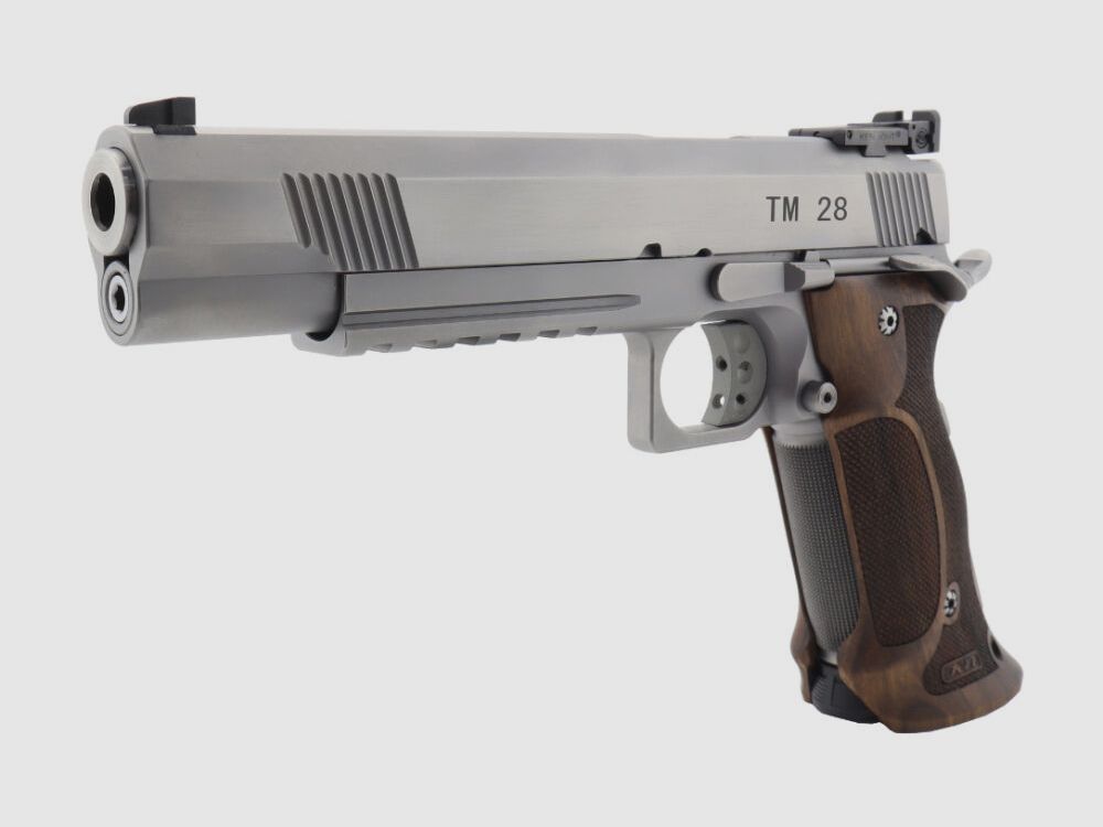 STP TM 28 6.0 con empuñadura Nill Match-German-Master y sistema intercambiable TM 6.0 9mm Luger y mira BOMAR