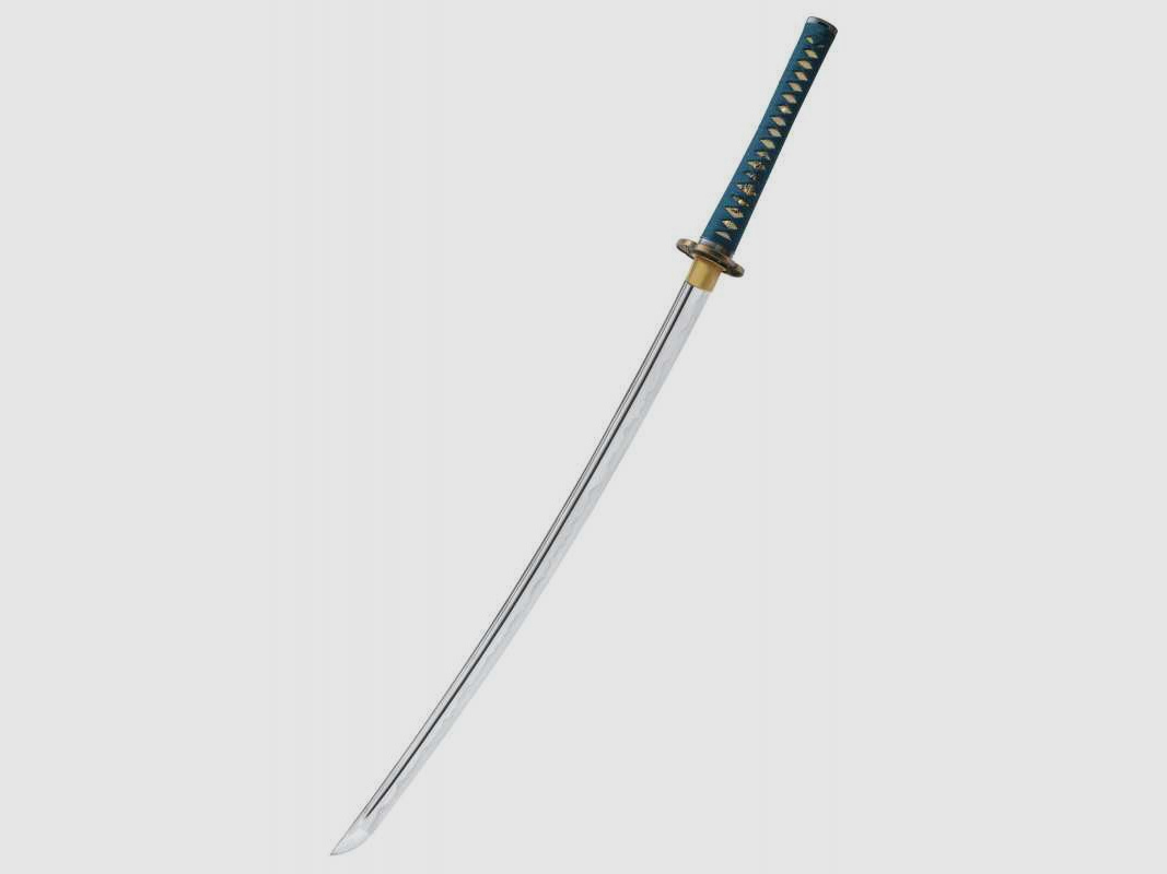 Shikoto Hammer-Forged Longquan Master Teal Katana handgeschmiedet