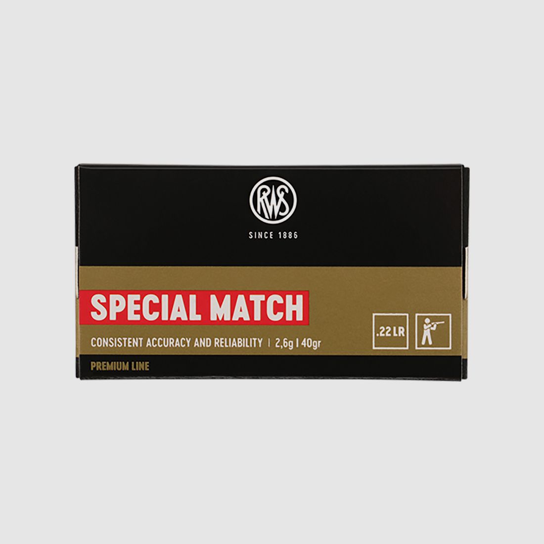 50 St. / Schuss RWS .22 l.r. lfb KK Munition SPECIAL MATCH 2,6g BleiRund KK 50m liegend stehend 100m
