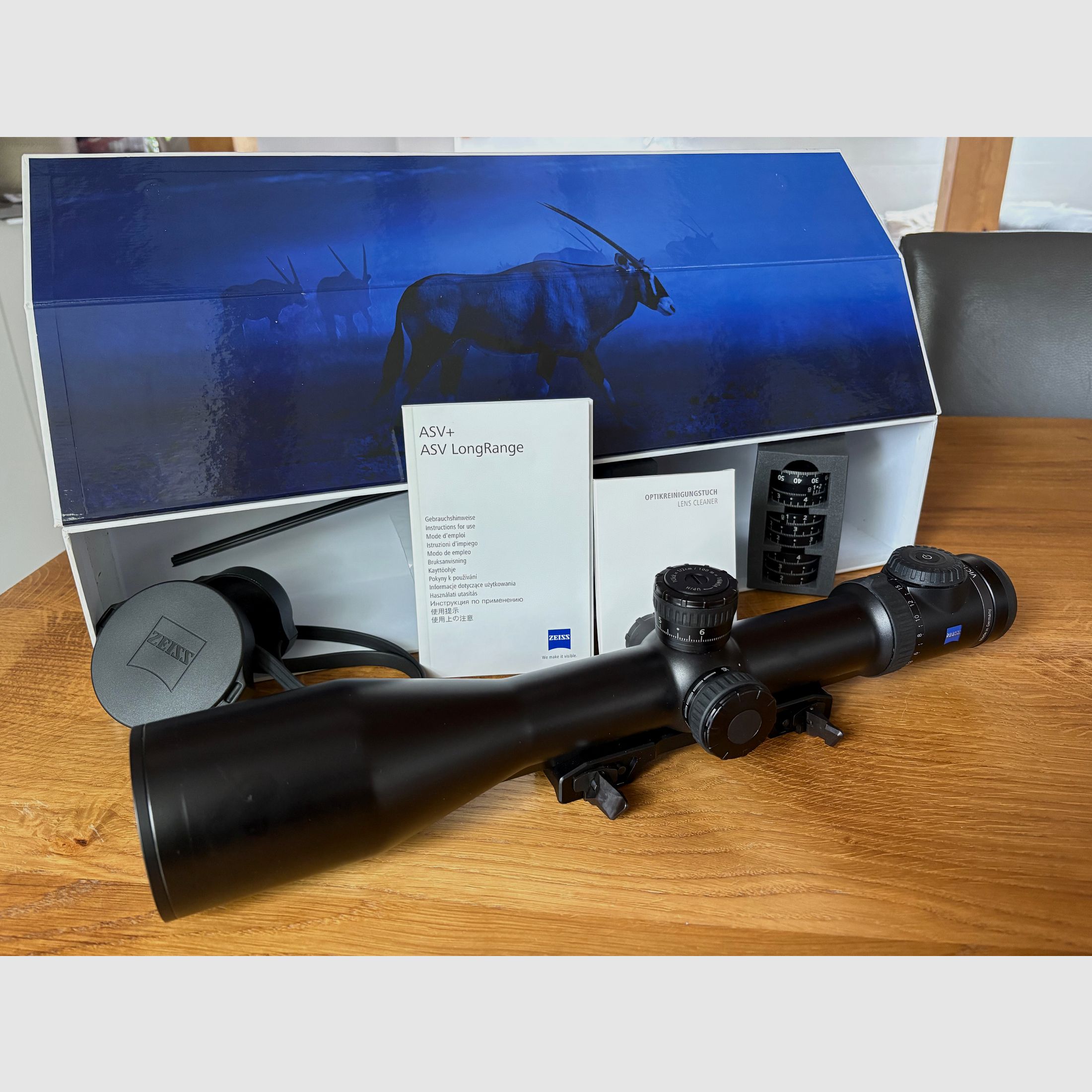 Zeiss Victory V8 4.8-35x60 M Abs. 43 including Innomount mount