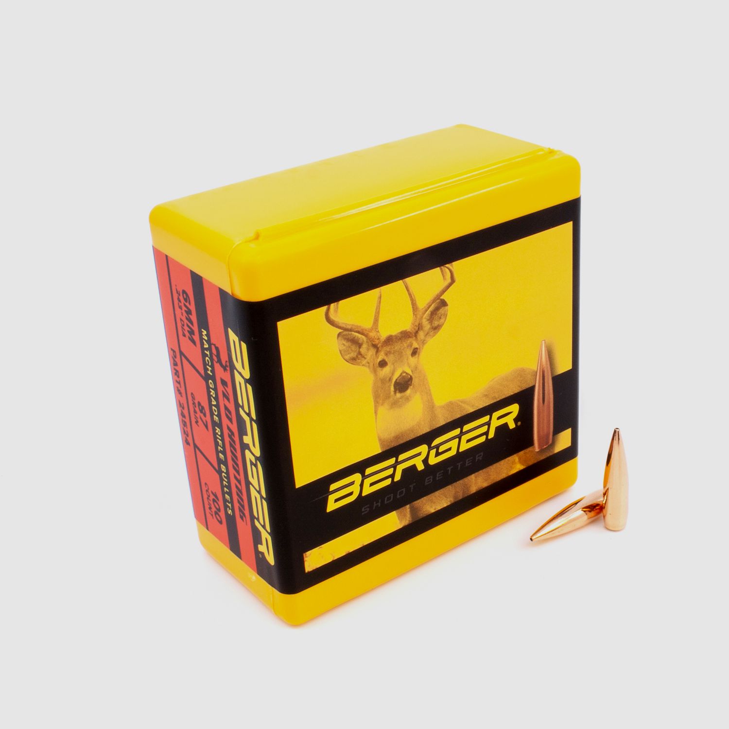 Proiettile Berger 6mm/.243 VLD Hunting 87GR 100 Pezzi