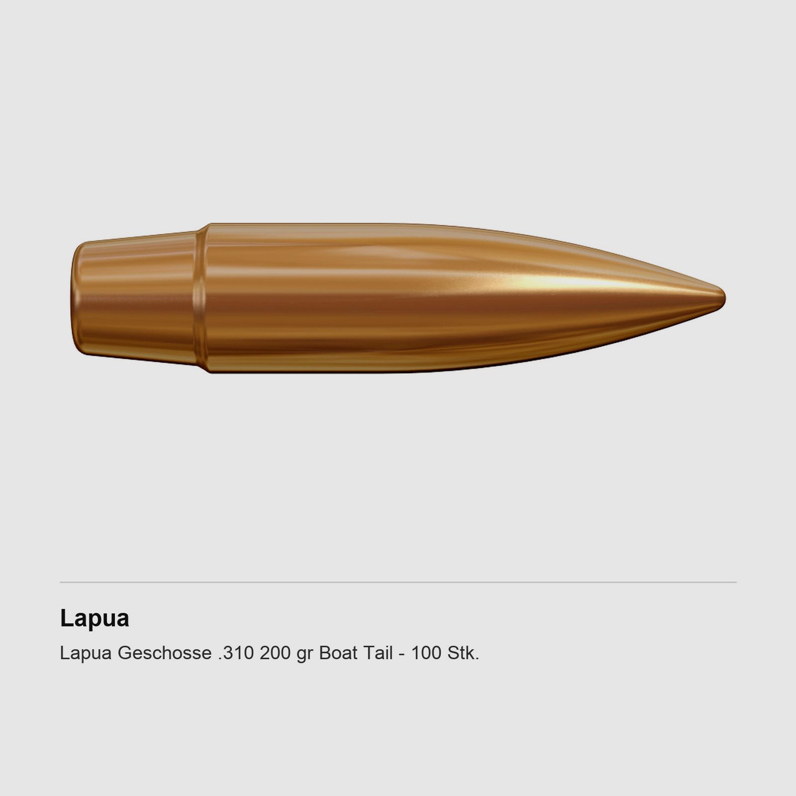 Lapua Geschosse .310 200 gr Boat Tail – 100 Stk.