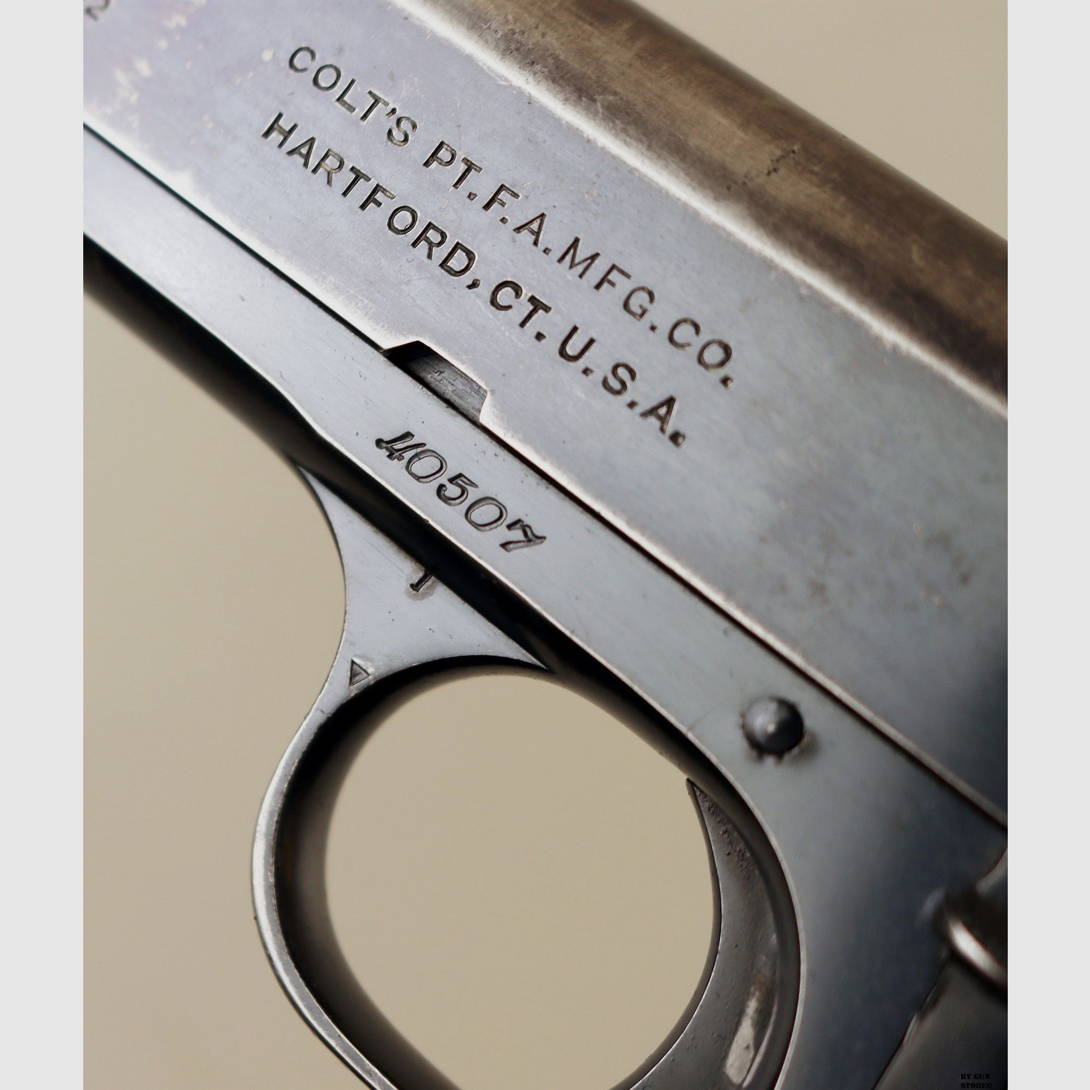 Colt Pistool mod. 1902 Military kal. 38 ACP. serienr. 40507, afbeelding 10 van 12