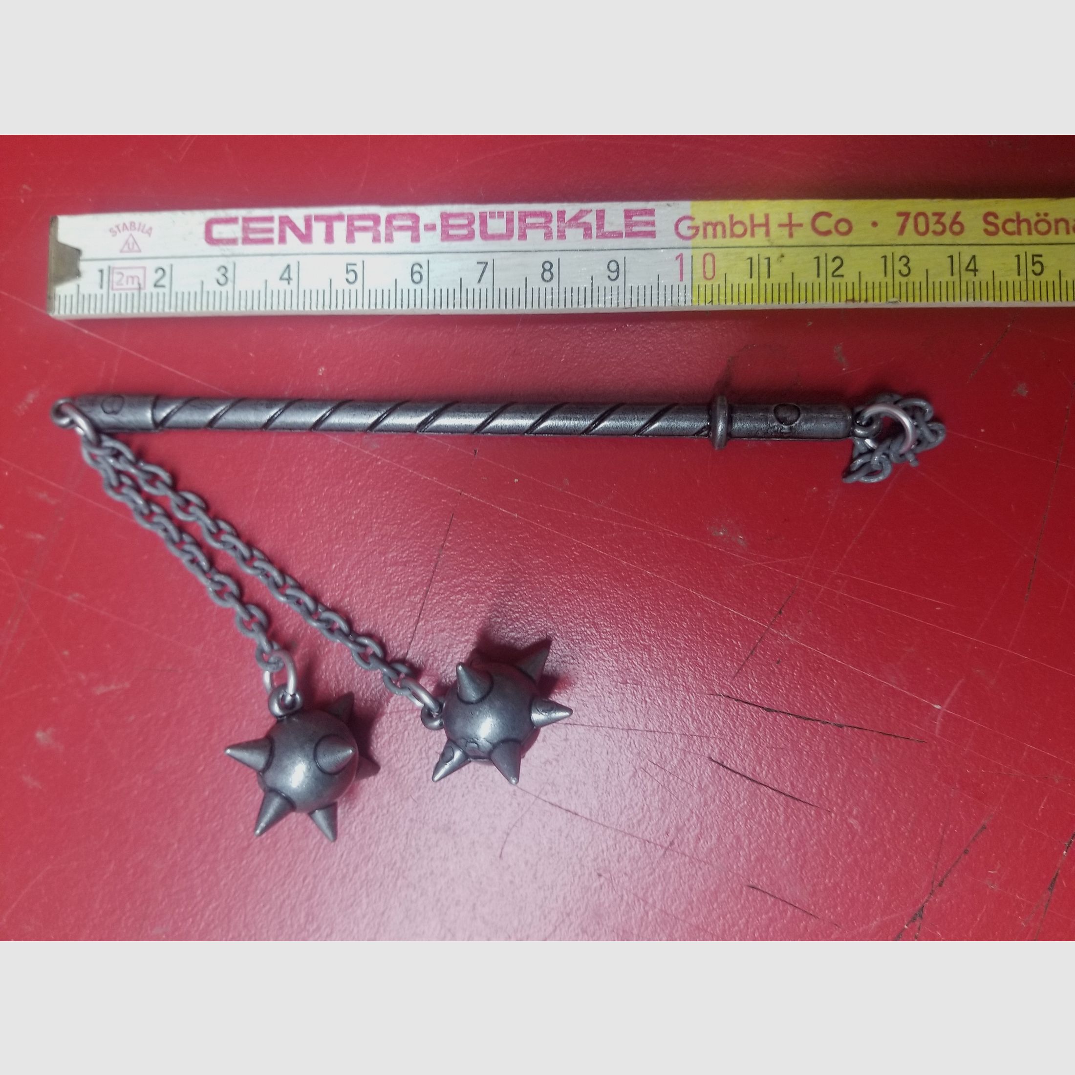 Mini-Doppel-Morgenstern Metall 13cm