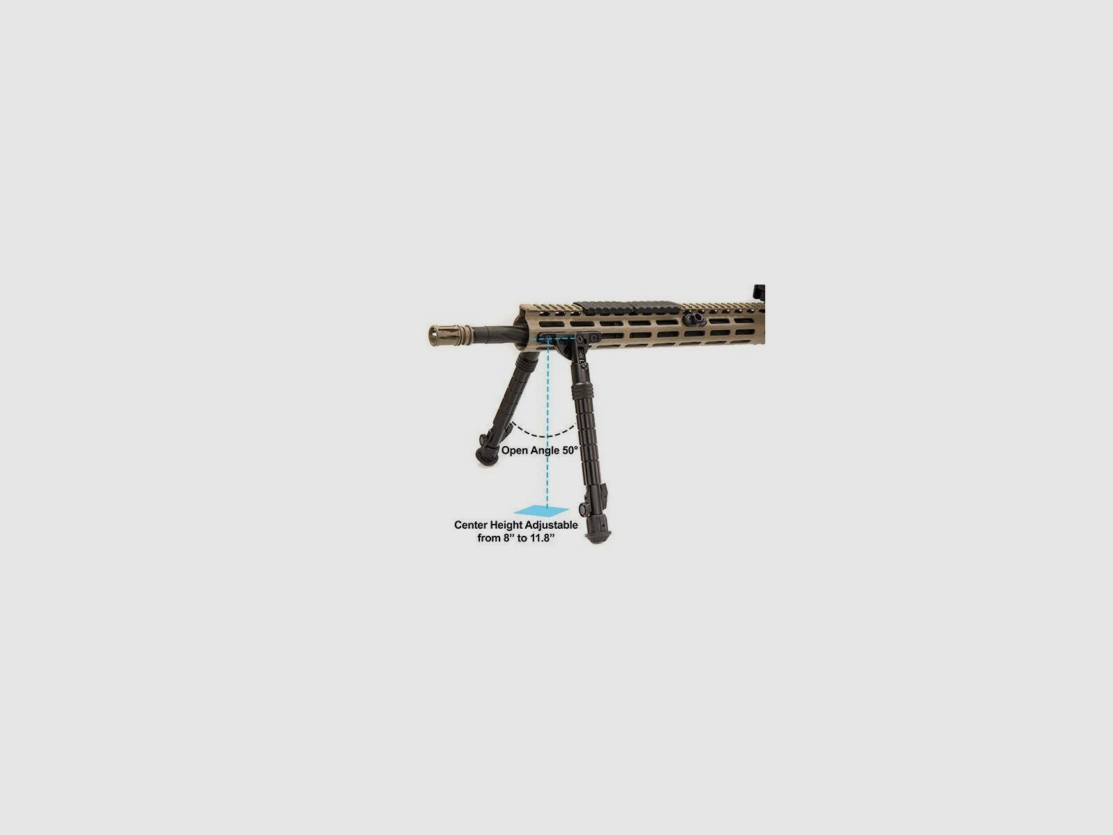 Leapers UTG – Recon Flex Bipod 8"–12" M-LOK – TL-BPDM02, image 3 of 8