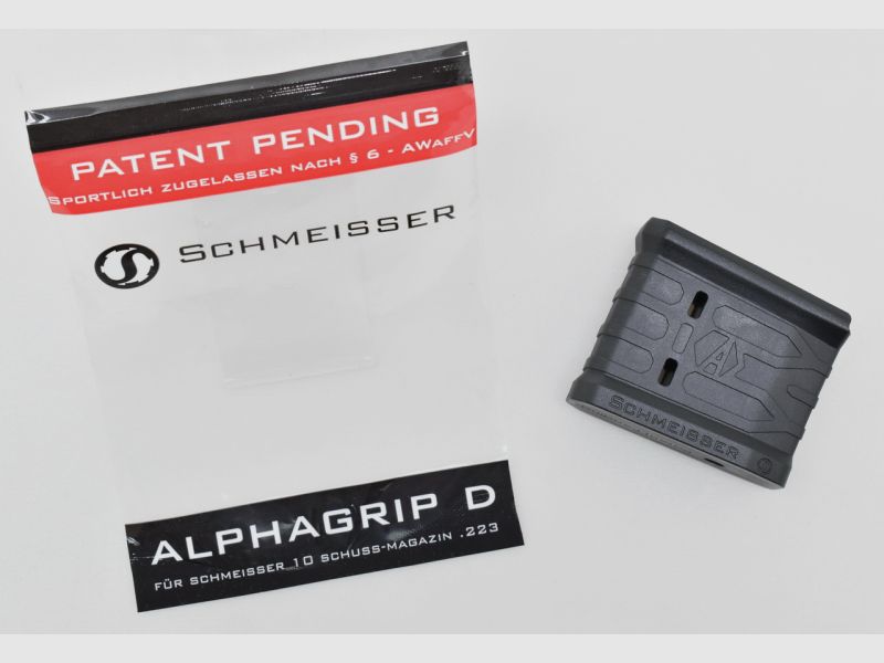 NEU ! ALPHAGRIP D Magazinverlängerung für SCHMEISSER AR 15 Magazine