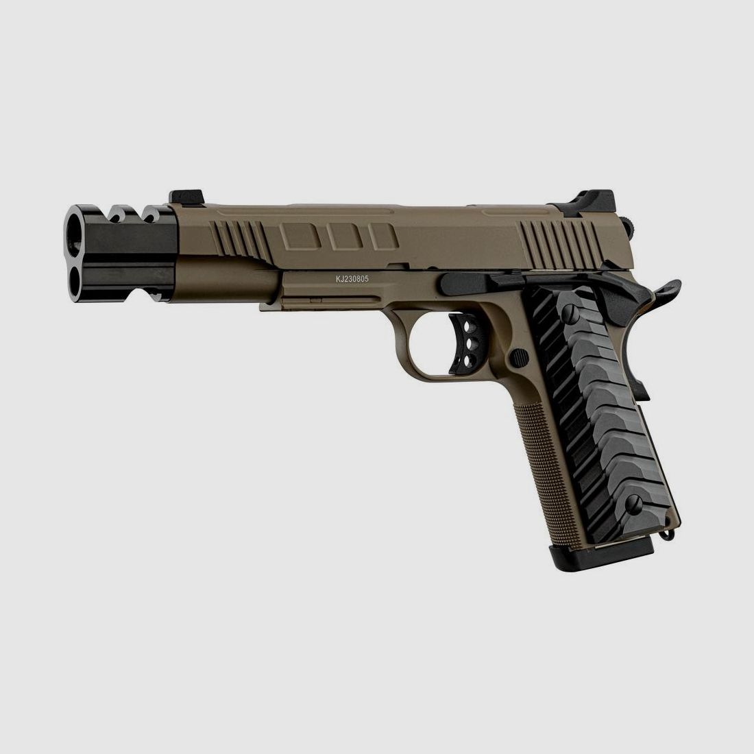Airsoft-Replik KJ Works KP-16 Gas Vollmetall FDE - Realismus und Robustheit - Optimale Leistung im Gelände, Bild 1 von 4
