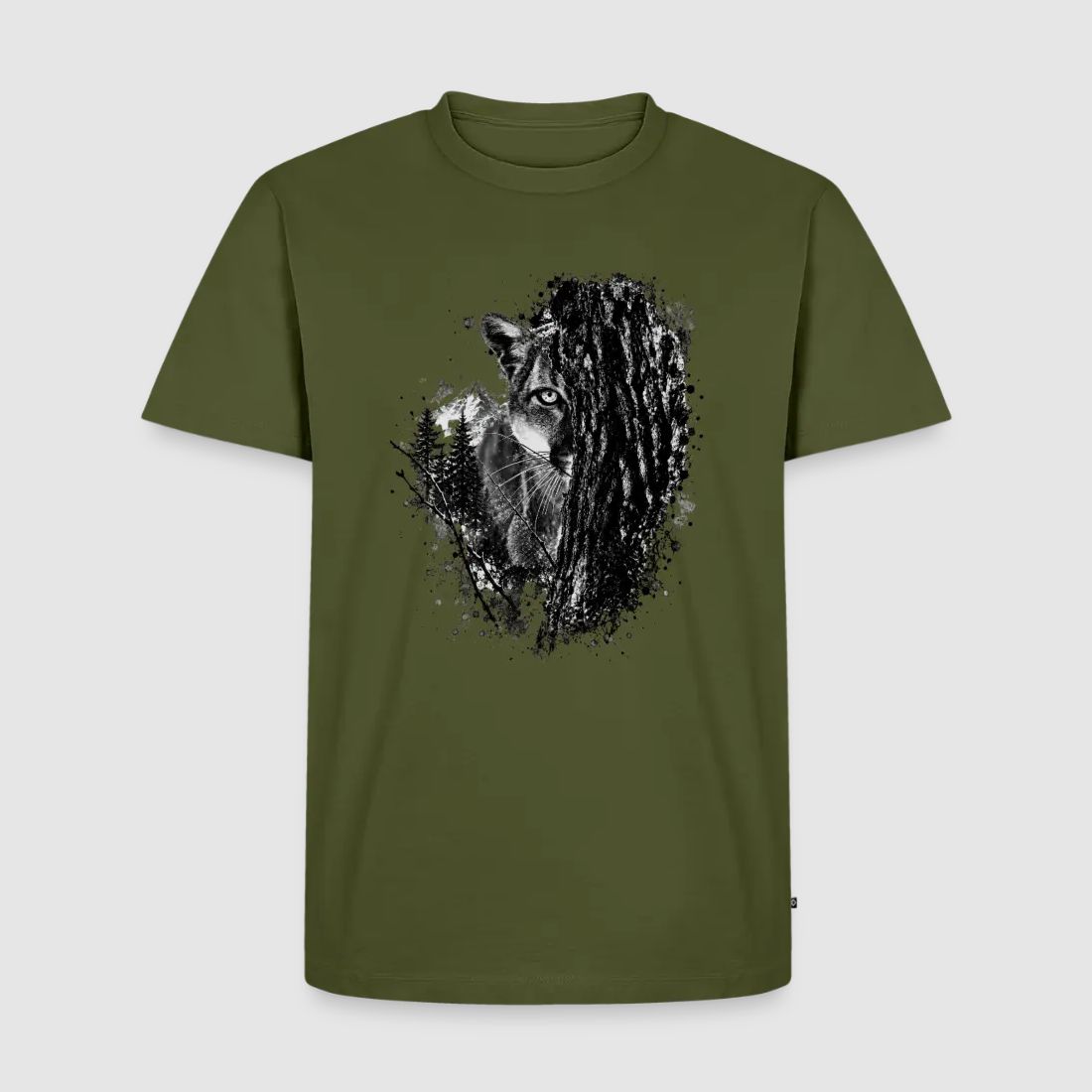 PUMA Men´s Premium T-Shirt „Lauernder Puma"