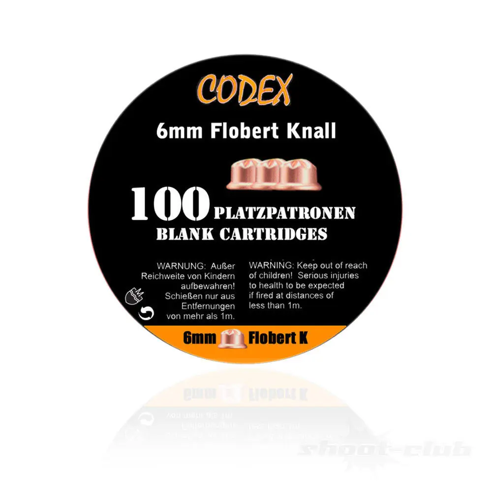 Codex 6mm Flobert Platzpatronen, 100 Stk