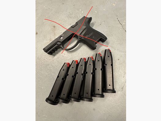 Accessoires SIG P320/ P250 : 6x chargeur compact 15 coups 9mmLuger