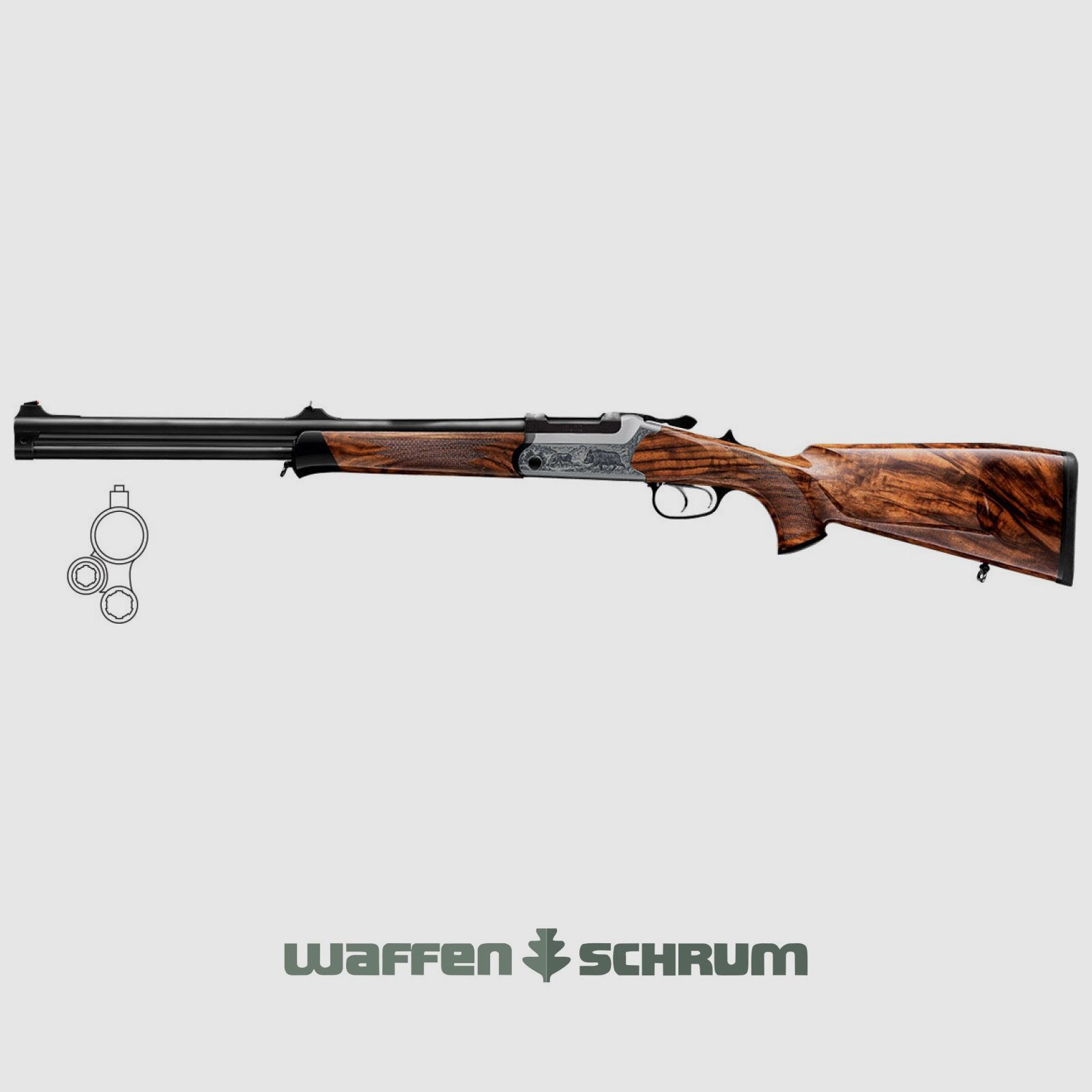 Blaser BD14 Luxus SHK:4 / Grawerunek: po lewej dzik i po prawej sarny
