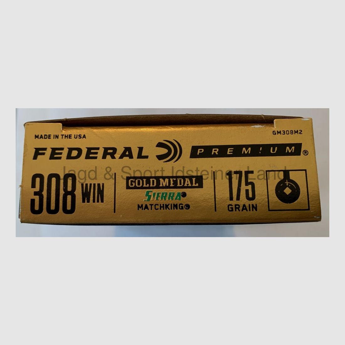 Federal -Gold Medal Match- Sierra Matchking, 175grs, BTHP