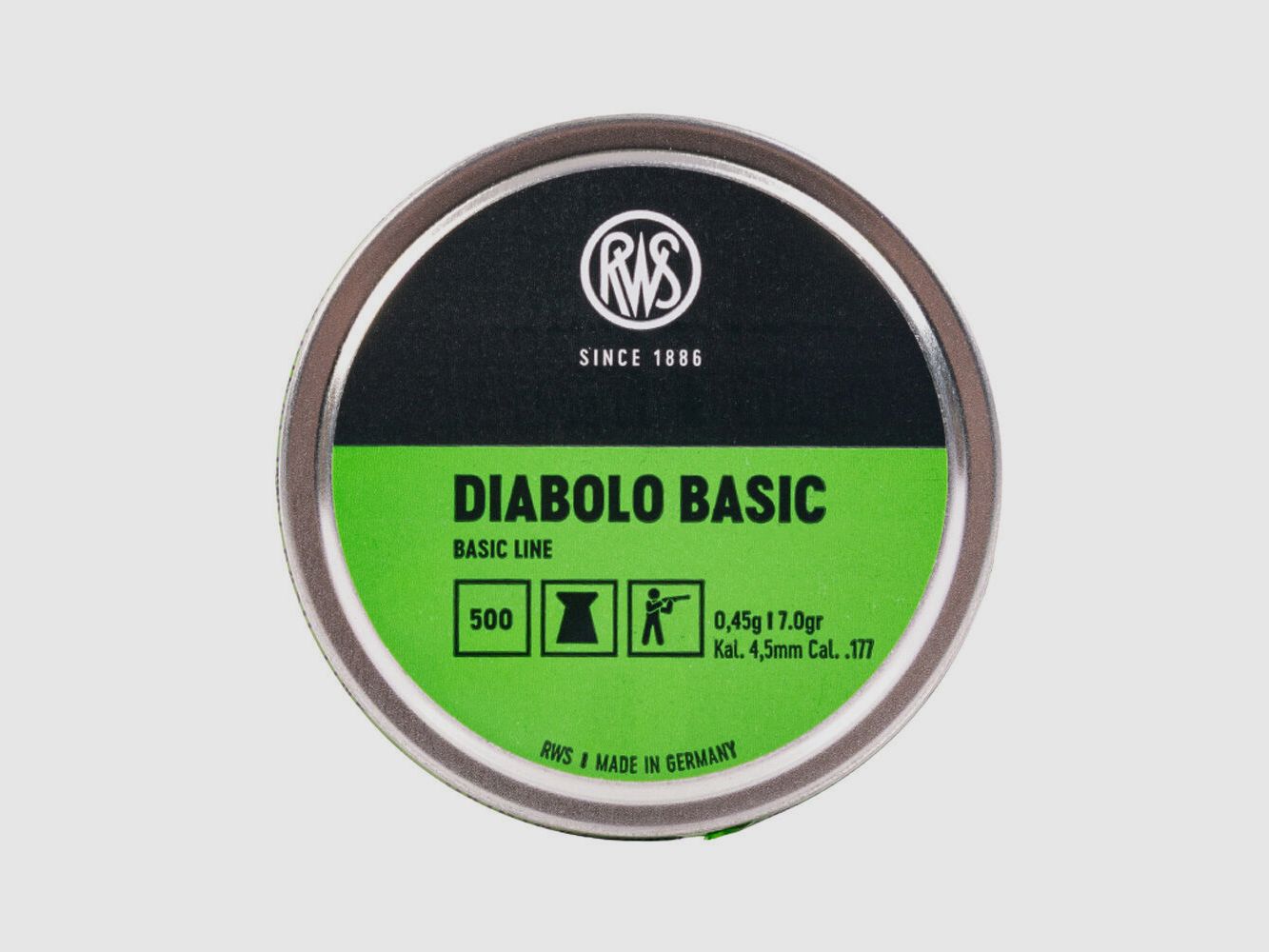 RWS Basic Line Flat 0,45g 500St 4,5mmDiabolo