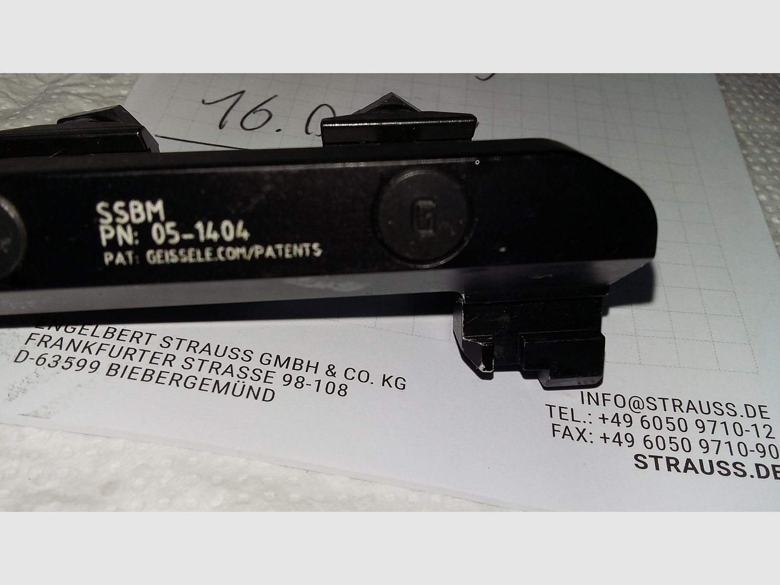 Geissele SSBM Super stabby bayonet mount schwarz aus 7075 T6 Aluminium 