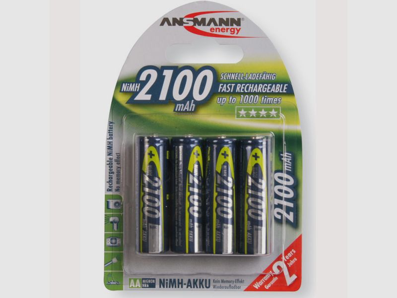 Ansmann Mignon Hochkapazitäts Akkus (1,2V)
