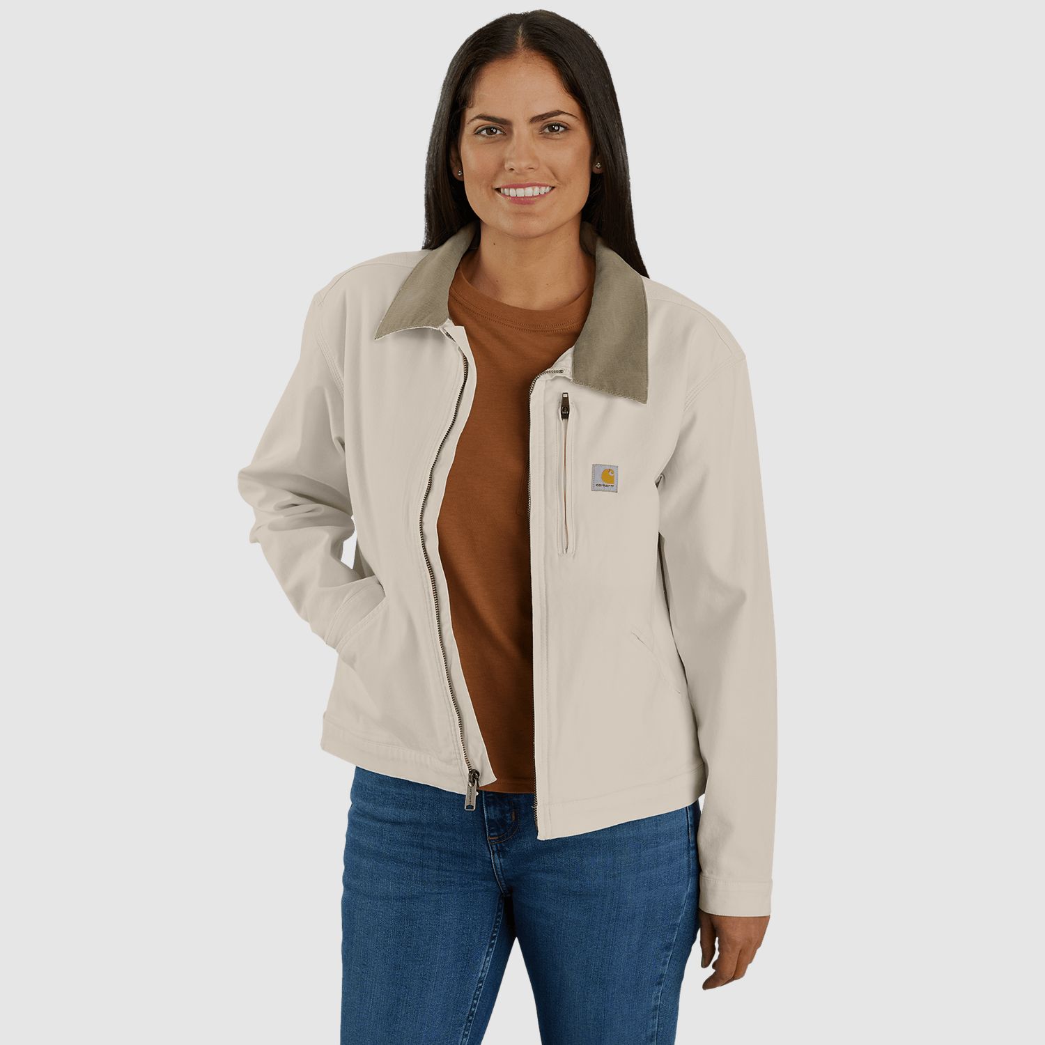 Carhartt Iconic Crawford Detroit Jacket Women Natural XL