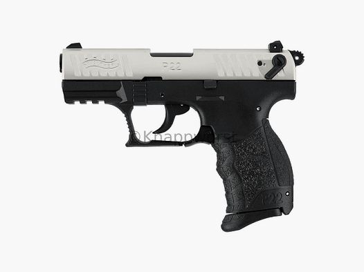 Umarex Walther P22Q - 7 schoten 9mm P.A. vernickeld