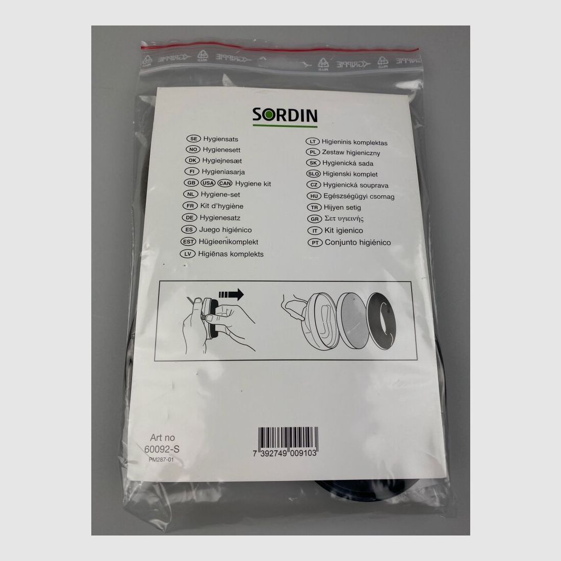 Conjunto de higiene Sordin 1 par de almohadillas de gel de repuesto - para Supreme Pro/Pro-X/Pro-X LED