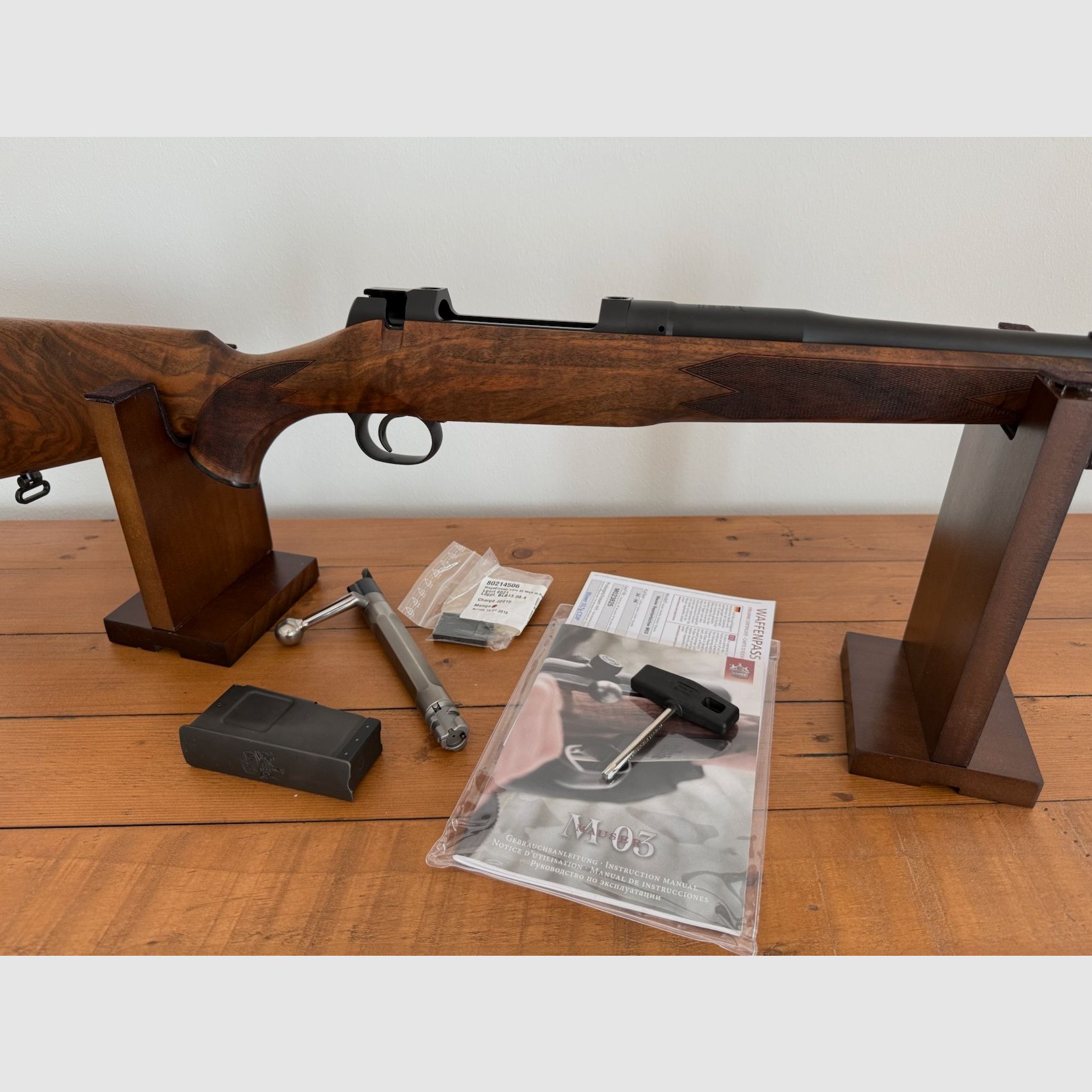 Mauser M03 EXPERT Rifle repetidora Cal. 30-06 HK 5 roscas de boca originales M 03