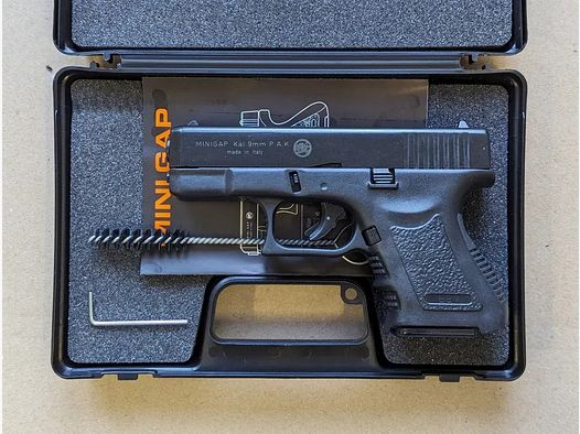 BRUNI Mini GAP 9mm P.A.K. Schreckschusspistole Glock 26 Nachbau