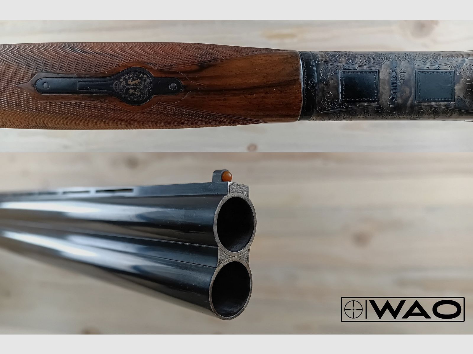 Bockdoppelflinte I.A.B. / Hege Olympic Trap, Kal. 12/70 *hochwertig*