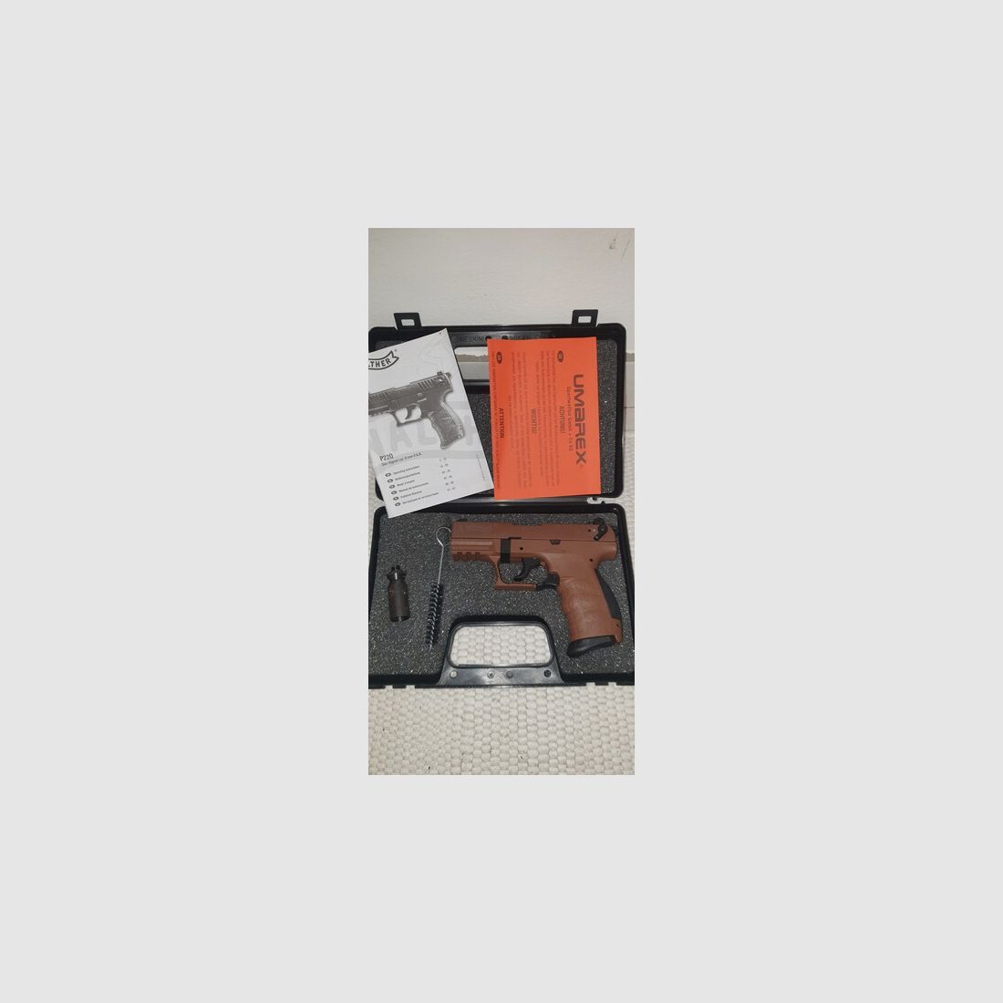Walther Chocolate P22Q P 22 Q P22 9mm PAK Schreckschuss SRS Pistole Gas Schreckschusspistole
