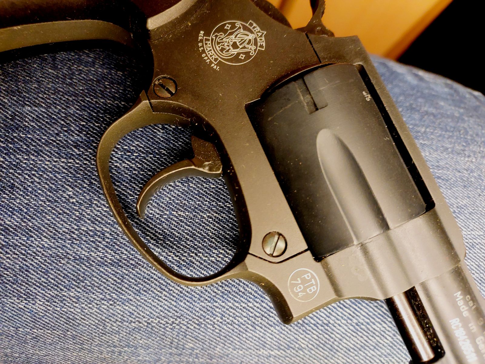 Smith & Wesson Chiefs Special blank firing revolver caliber 9mm R.K. black (PTB 794)