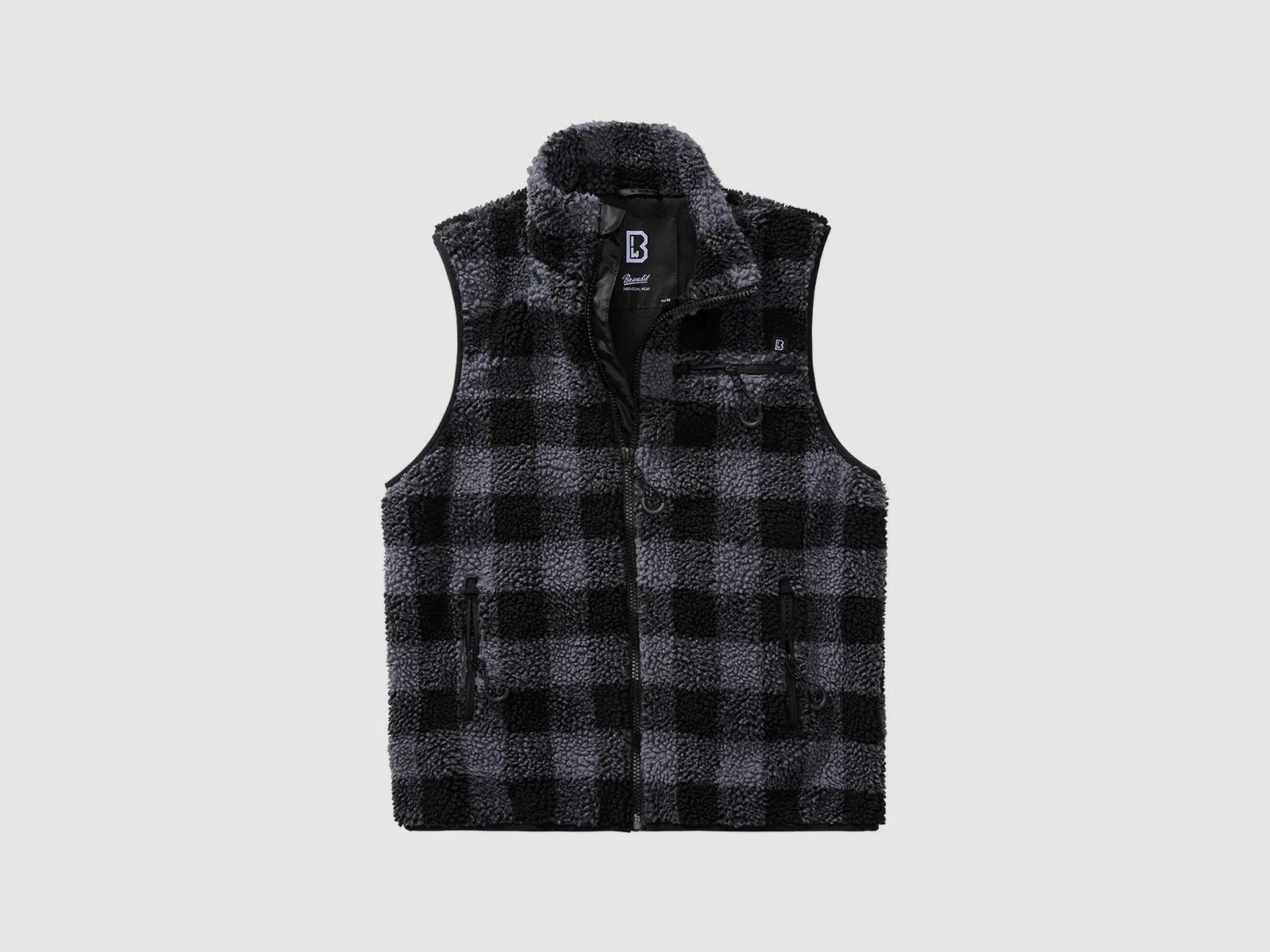 Brandit Brandit Jacke Teddyfleece Vest schwarz grau