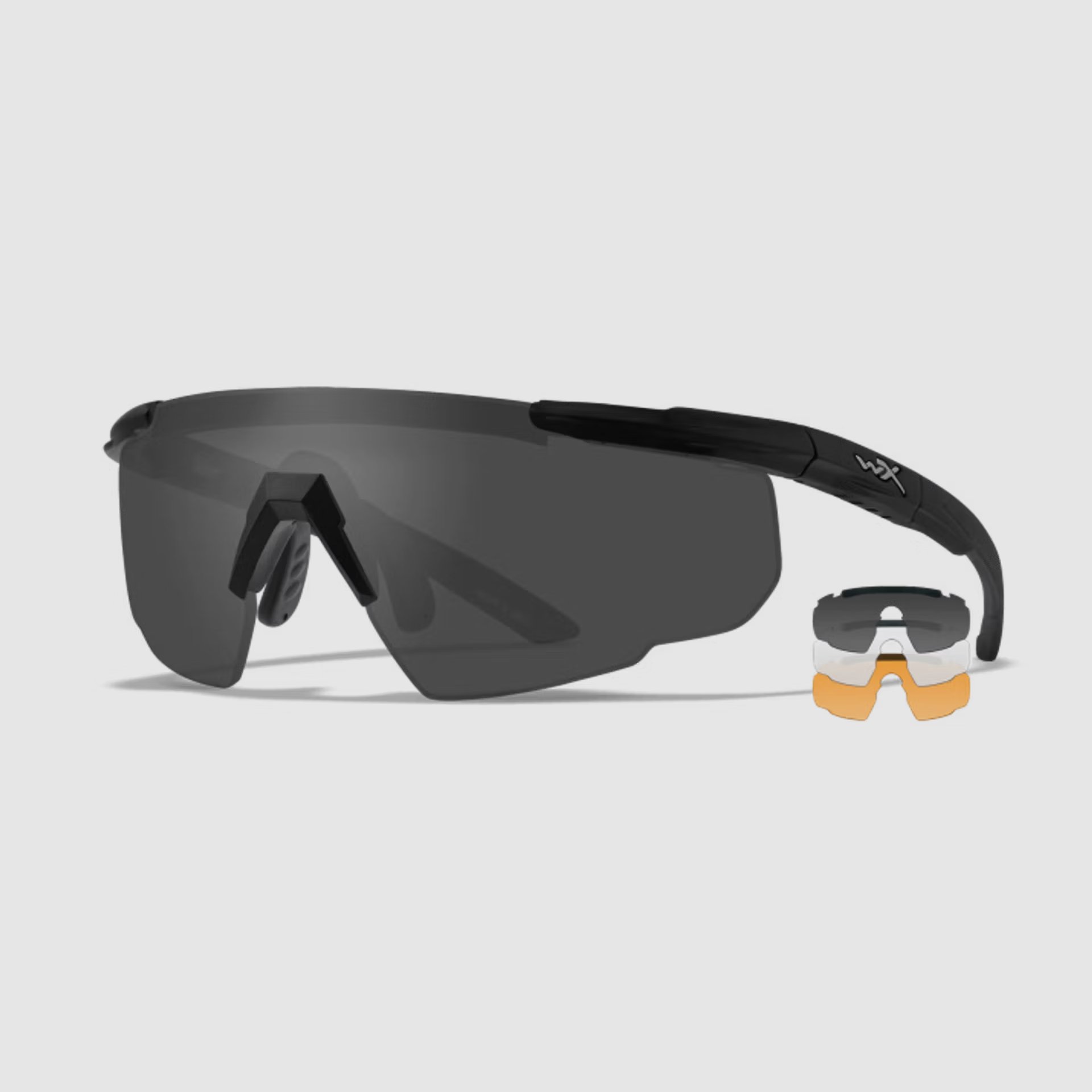 Set de lunettes Wiley X Sabre Advanced avec 3 verres interchangeables gris/clair/orange