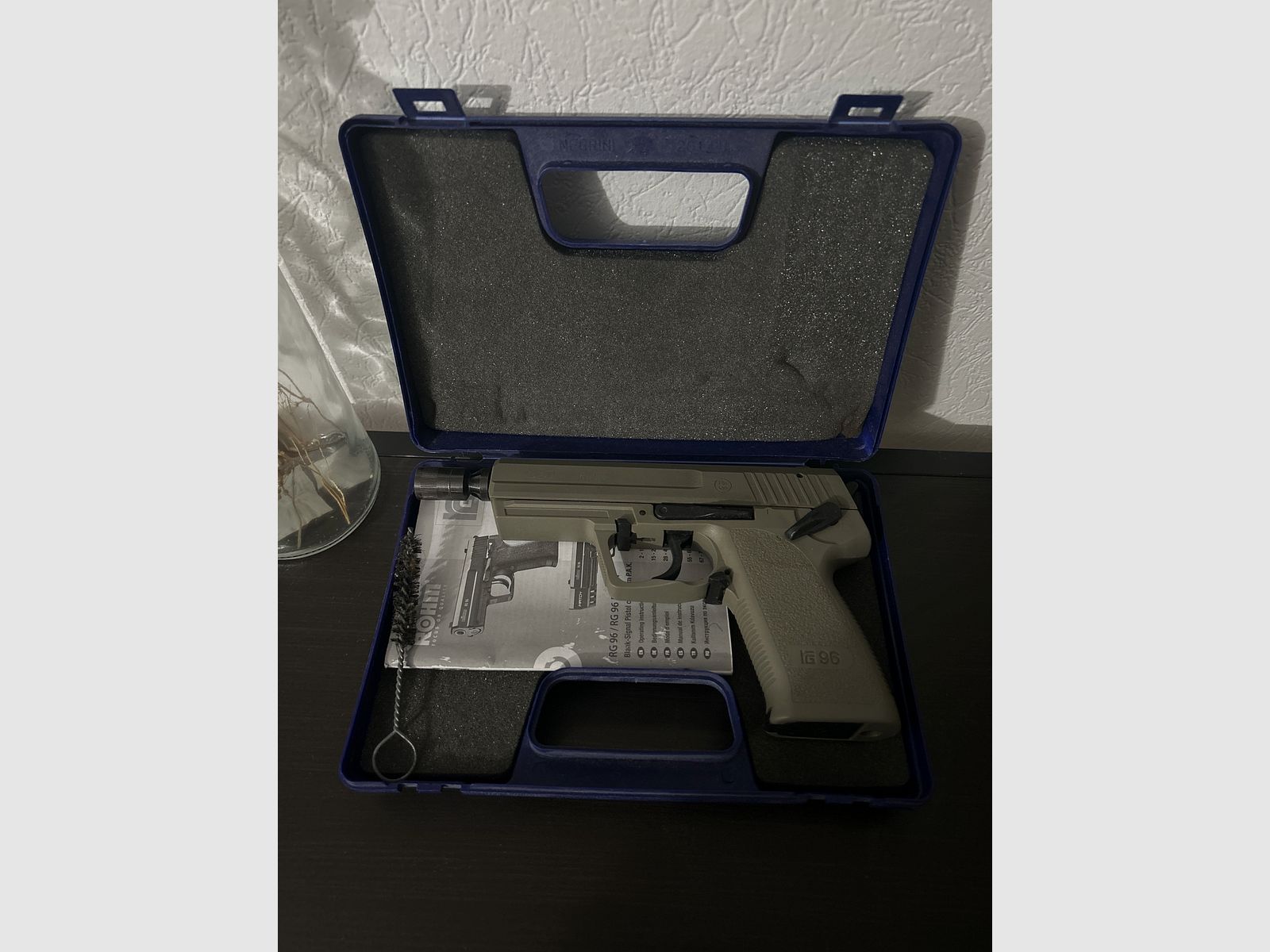 Röhm RG 96 blank firing pistol 9 mm P.A.K. Icon Green