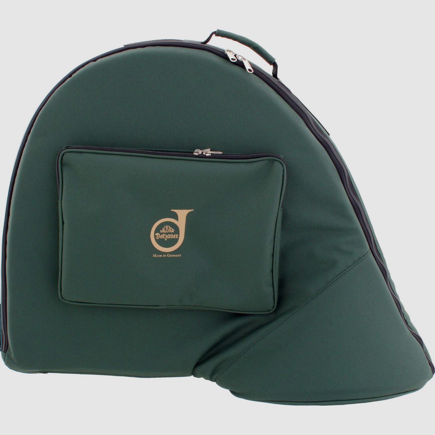 Meister Dotzauer Parforcehorn-Tasche  Rucksackriemen Schaumstoff mit Außentasche
