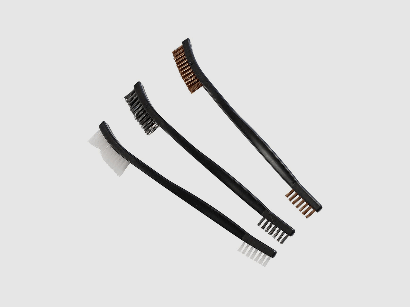 BIRCHWOOD – Set de 3 brosses en nylon, bronze et acier (BC-41104)