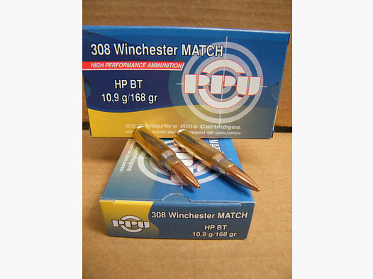 .308/168grs HPBT Matchline PPU 20 stk. A-496