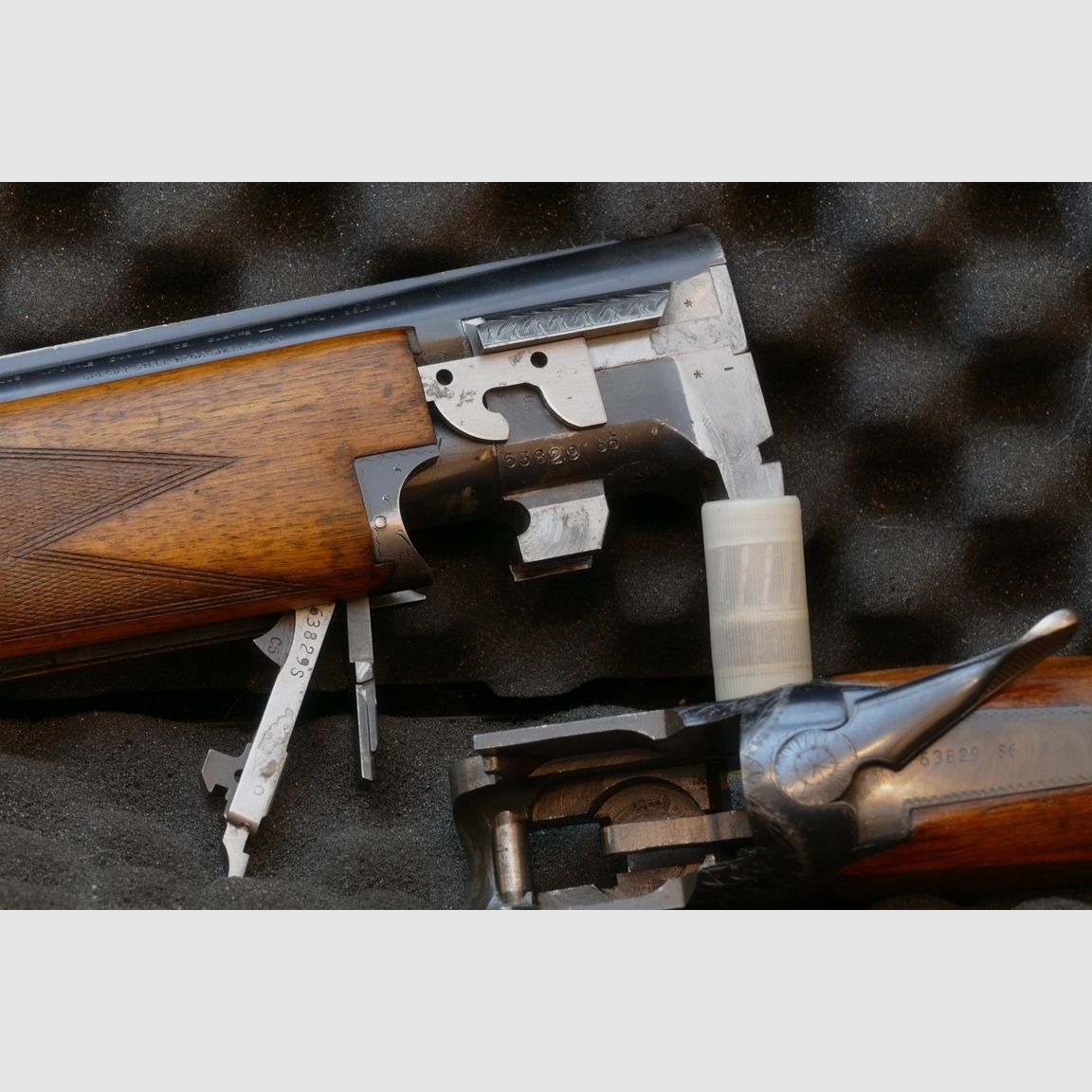 Browning / FN Superpose, predecessor of the legendary B25, year of manufacture 1966 - handcrafted - Special Trap - including the original documents