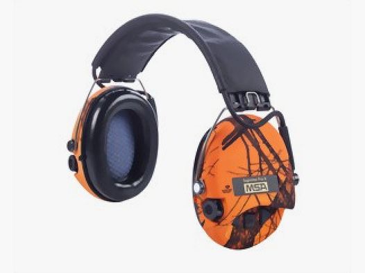 MSA Sordin Supreme Pro X LED Camo Blaze Orange ochrona słuchu