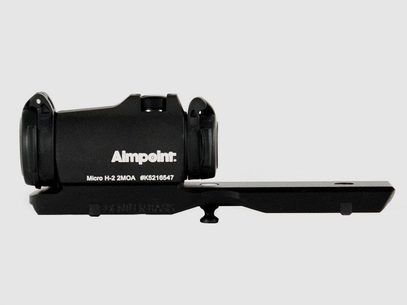 DRÜCKJAGD-SET Aimpoint MICRO H2 + DENTLER-Basis Schwarz/Grau