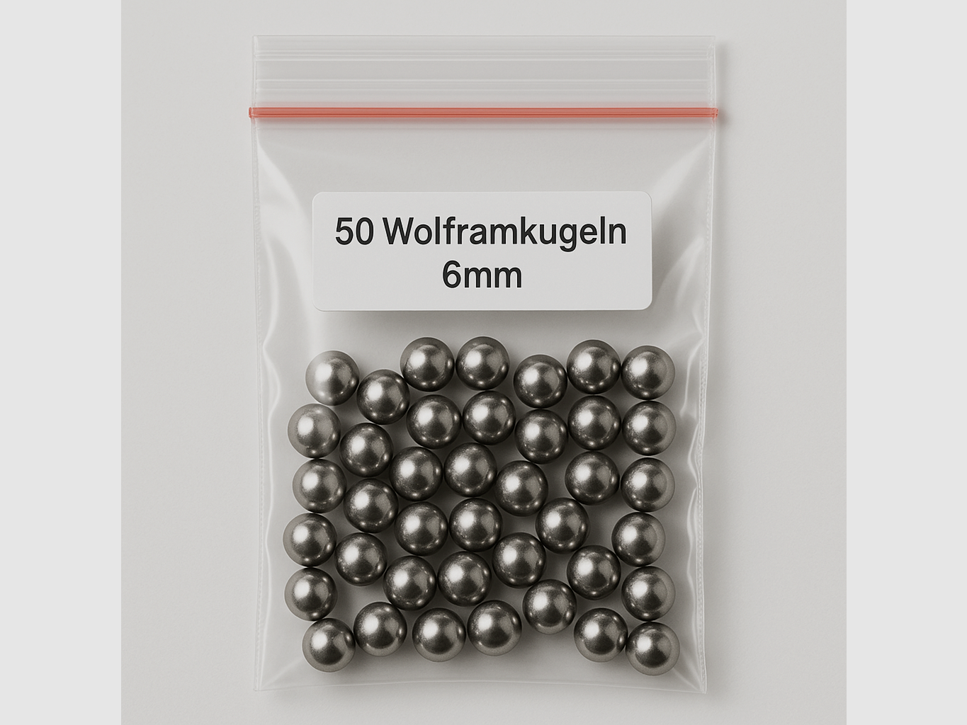 50x 6mm tungsten ball (tungsten, hard metal), image 1 of 2