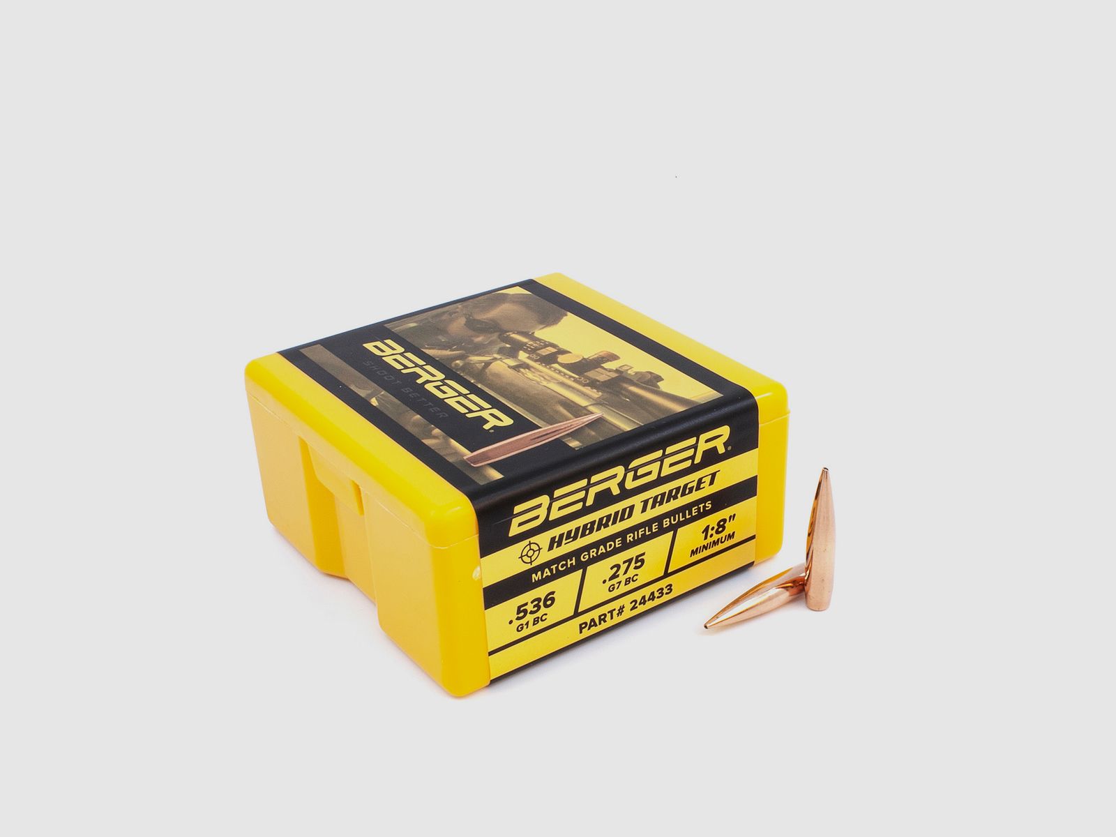 Berger Geschoss 6mm/.243 Hybrid Target 105GR 100 Stück