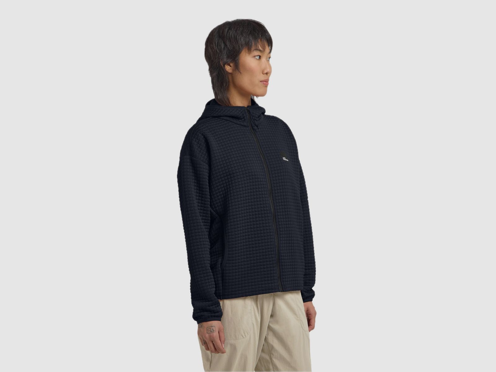 JACK WOLFSKIN Mogari Hooded Fz W Dark Navy
