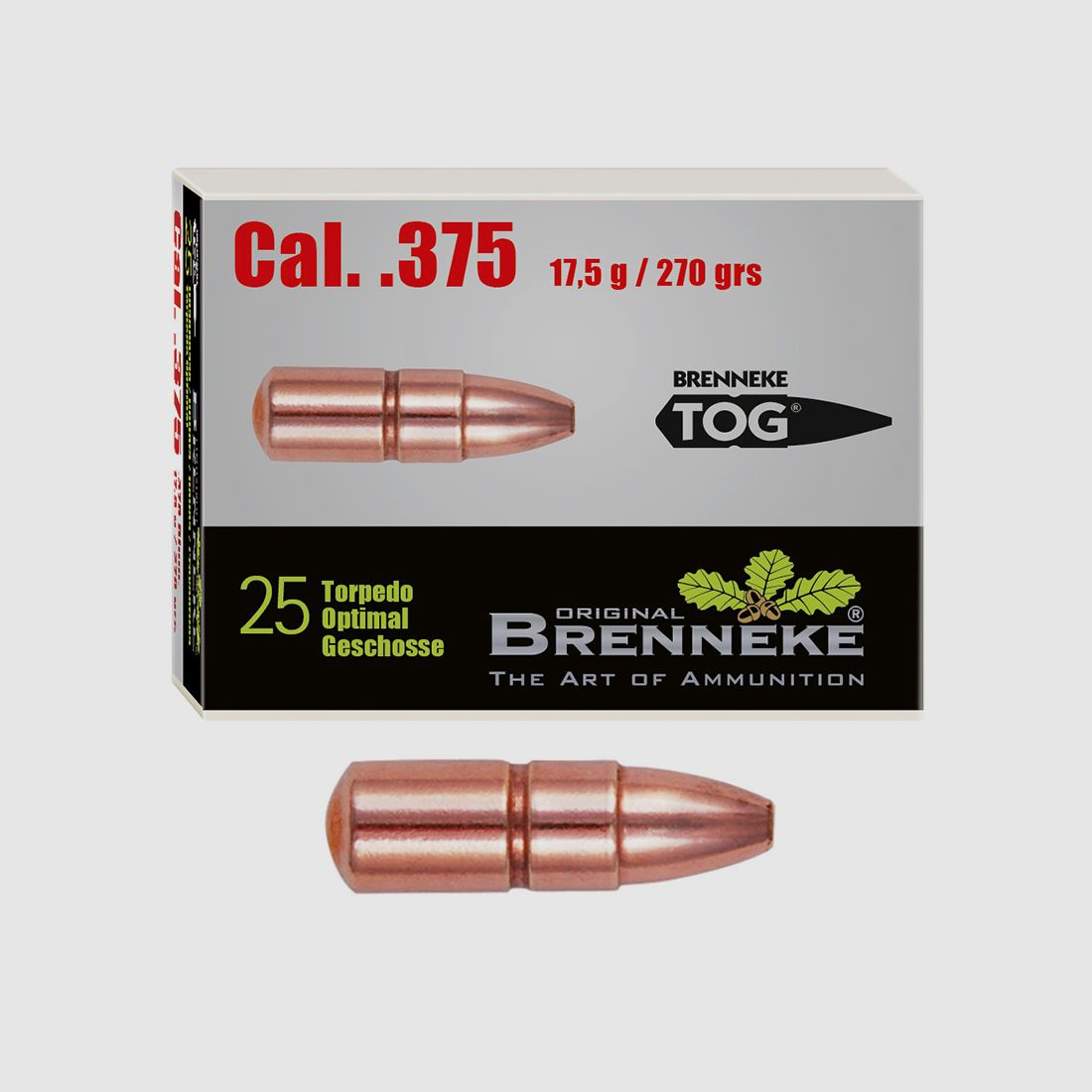 Brenneke kogel .375 TOG 17,5g / 270grs 25 stuks