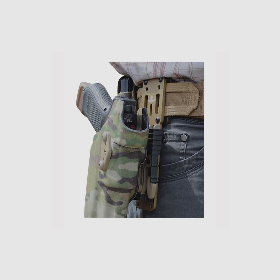 TRUE NORTH CONCEPTS ADAPTATEUR MODULAIRE POUR HOLSTER MARRON TERRE, image 1 sur 4