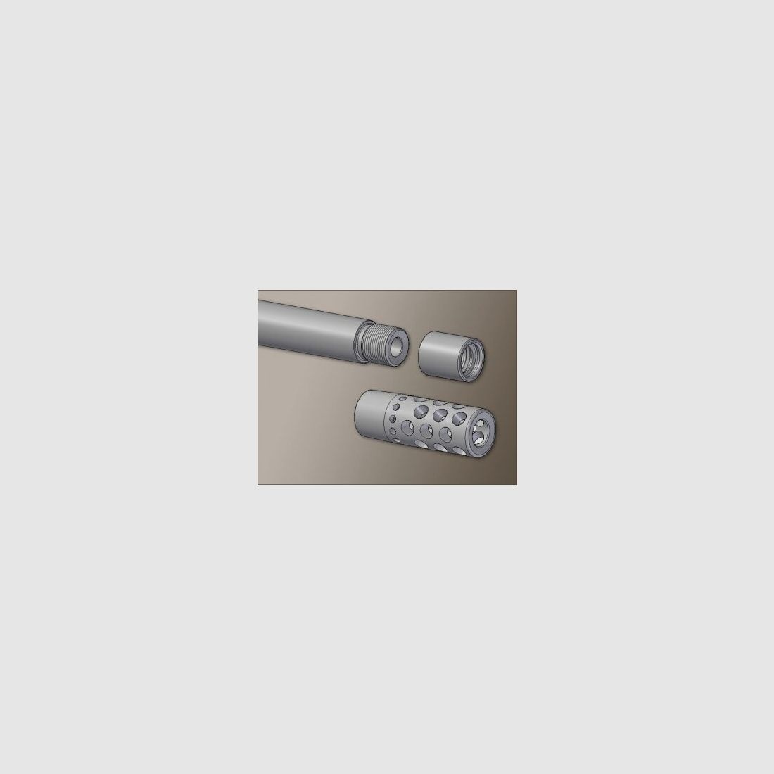 Blaser Blaser Dual Brake Mündungsbremse, M20x1, Maximalkaliber bis 12,70mm